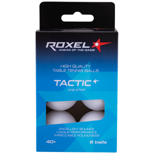 Купить Мяч для настольного тенниса Roxel 1* Tactic, белый, 6 шт в Кизляре 