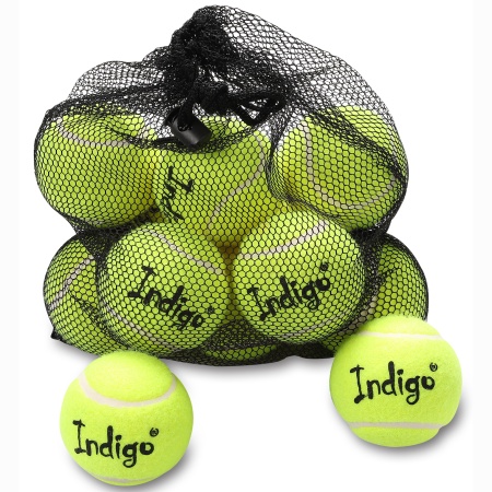 Купить Мяч для большого тенниса Indigo (12 шт в сетке) начальный уровень в Кизляре 
