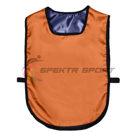 Купить Манишка футбольная двусторонняя универсальная Spektr Sport оранжево-синяя в Кизляре 