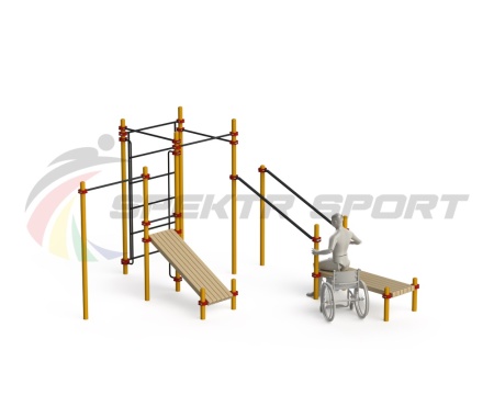 Купить Спортивный комплекс для инвалидов-колясочников WRK-D20_76mm в Кизляре 